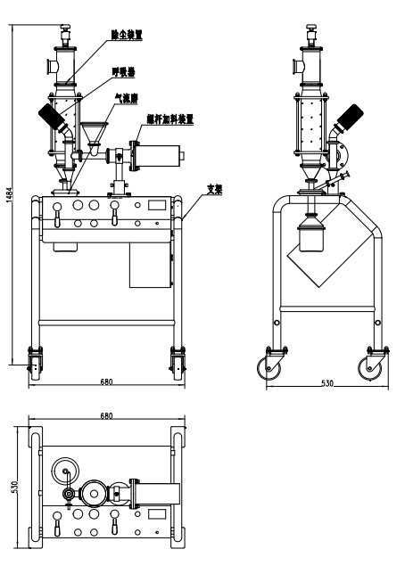 MQP01實(shí)驗(yàn)室用氣流粉碎機(jī)